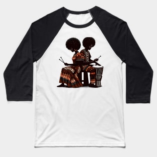 Afrocentric Drums Baseball T-Shirt